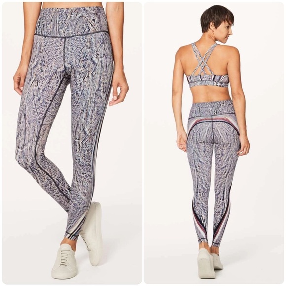 lululemon athletica Pants - Lululemon Wunder Under Hi Rise Tight Polychromatic Wunder Under Pant Black 10